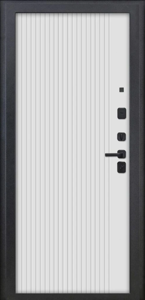 Входная дверь ДвериПРО Модель 3КЛ-1009 ФЛ-14 Веллуто бьянко DPRO228318 внутренняя сторона